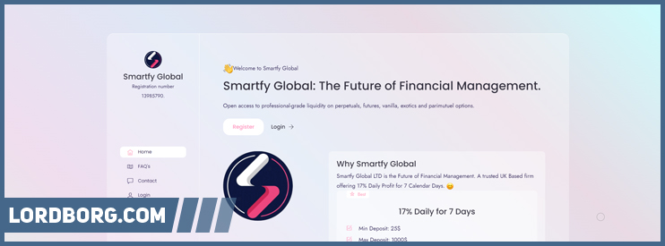 HYIP smartfy.global — Обзор и отзывы