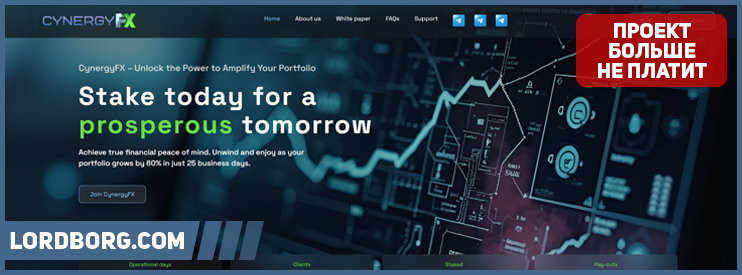 HYIP cynergyfx.com — Обзор и отзывы